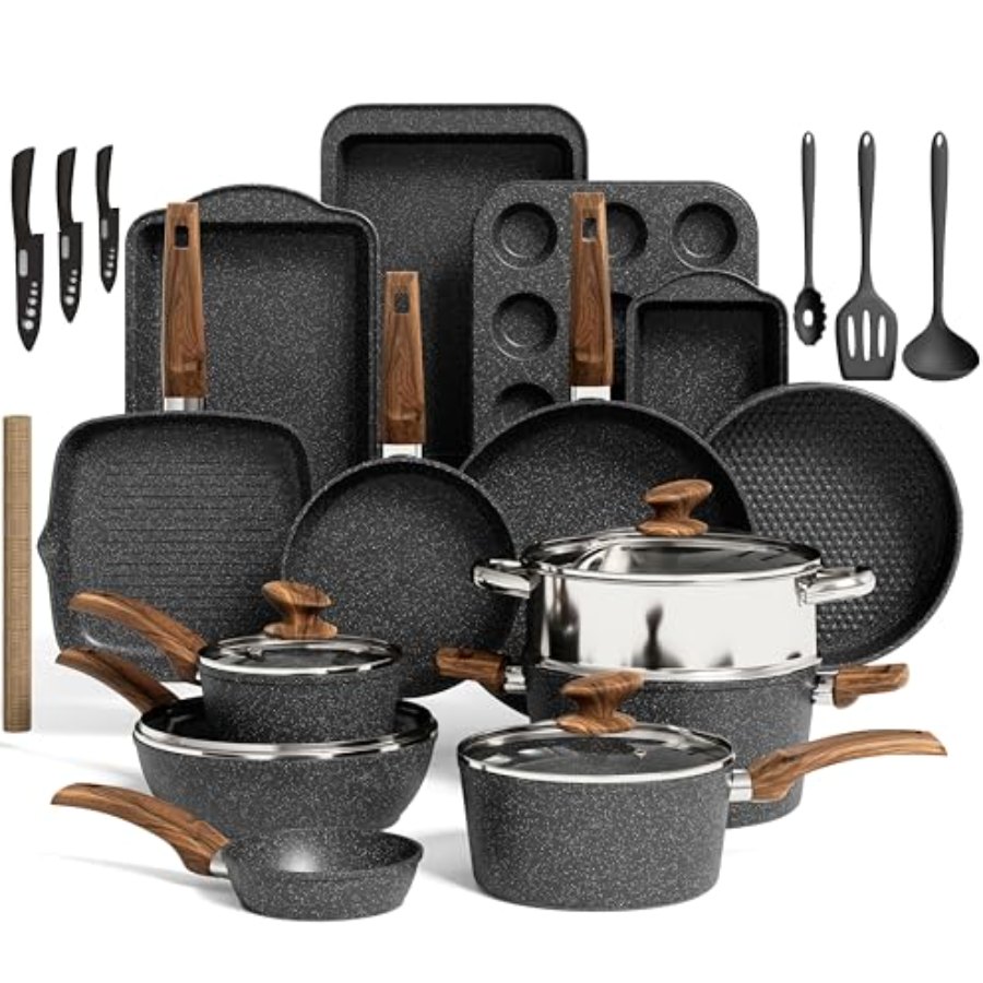 Kitchen Academy Kitchen Induction Cookware & Bakeware Set